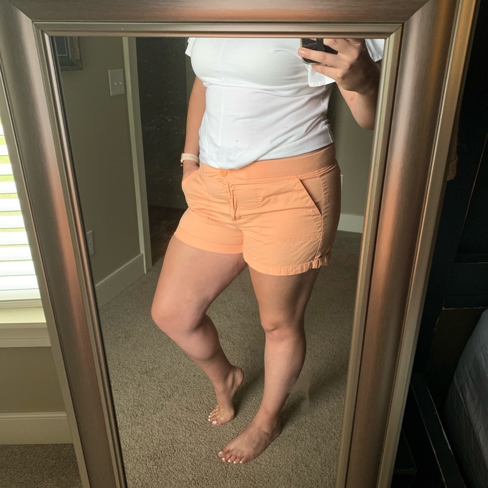 LOFT Orange Shorts Size 14
